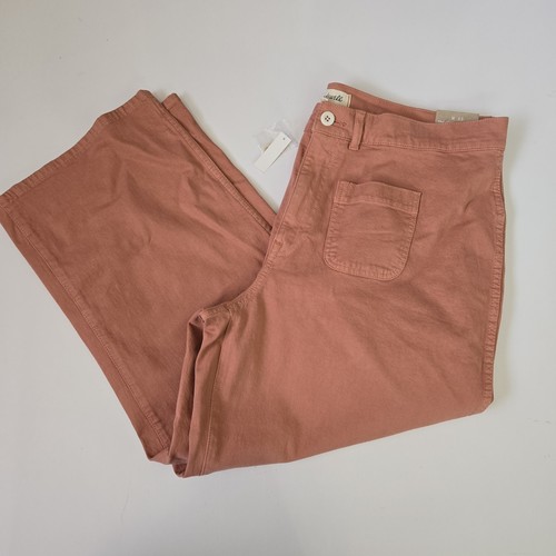 Pantalones Cortos Madewell The Perfect Vintage Pierna Ancha Mujer 33 Naranja Quemado Otoño Nuevos - Imagen 11 de 13