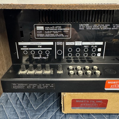 SANSUI G-4700 RICEVITORE STEREO AM/FM VINTAGE - REVISIONATO - PULITO - TESTATO - Foto 8 di 10