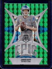 2024 Panini Mosaic #EP-JG Jared Goff Epic Performers Mosaic Green