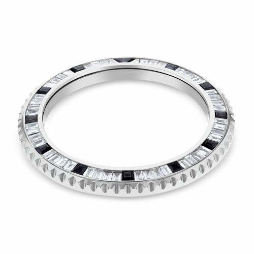 BISEL DE ÓNIX NEGRO Y DIAMANTE NATURAL PARA HOMBRE DE 5,50 QUILATES PARA ROLEX SUBMARINER, GMT 2 - Imagen 4 de 7