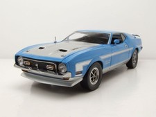 Ford Mustang Boss 351 1971 grabber blau silber Modellauto 1:18 Sun Star