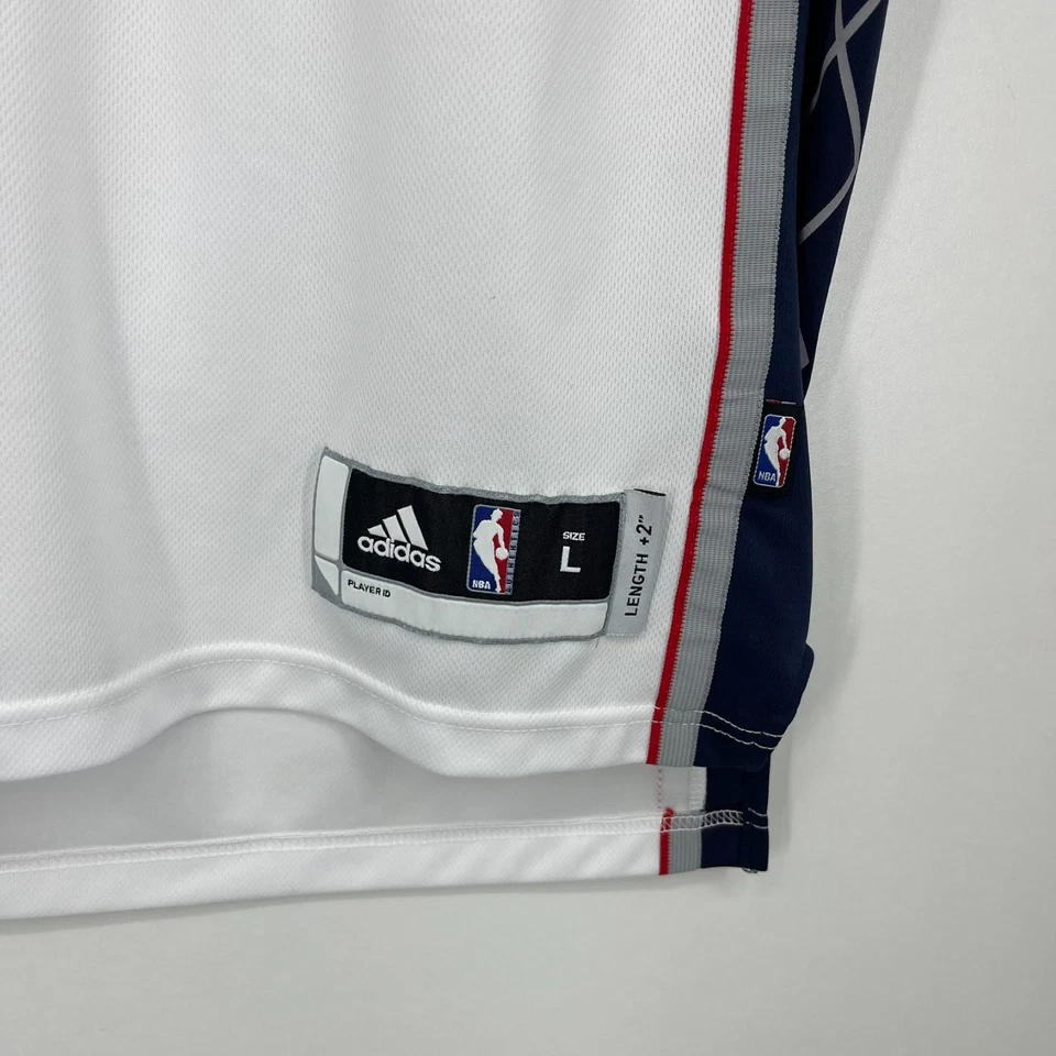 Camiseta deportiva de baloncesto Adidas New Jersey Nets para hombre talla L blanca #8 Deron Williams Foto 4 de 4