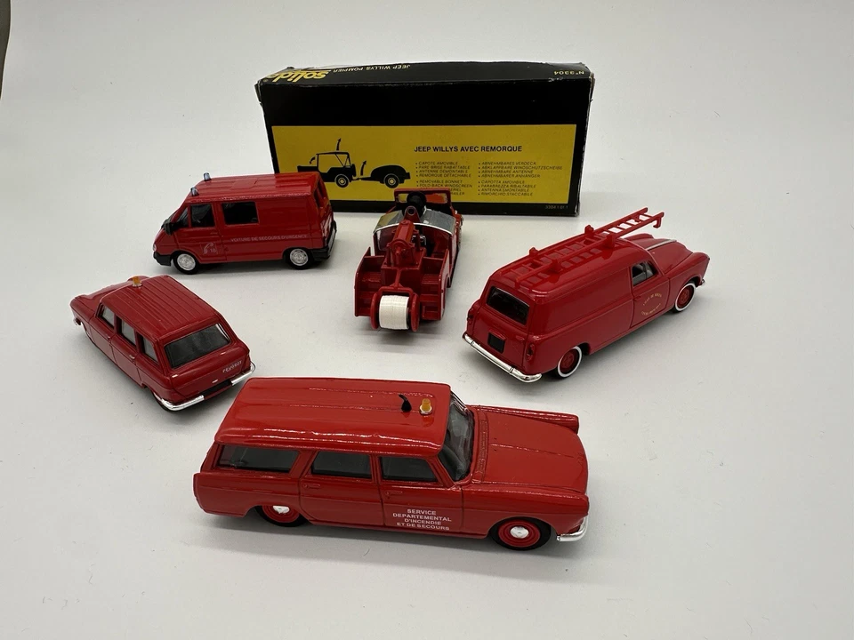 Solido Ensemble De 6 Véhicules Pompiers - Photo 4/4
