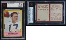 1967 Philadelphia Don Meredith #57 BVG 5.5