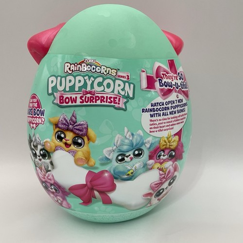 Rainbocorns Puppycorn Surprise Purple Egg by ZURU Collectible Plush Series 3 - Picture 3 of 4