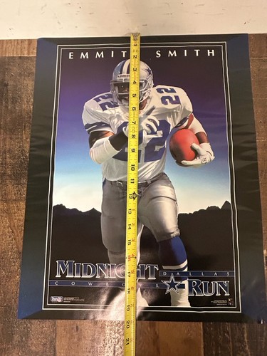 Vintage 1994 Emmitt Smith Midnight Run Poster 16” x 20” - Bild 12 von 15