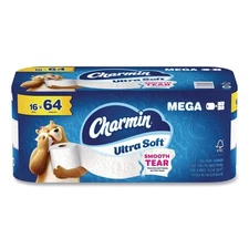 Charmin 19266 Ultra Soft Bathroom Tissue Mega Roll (208 SHT/RL, 16 RL/CT) New