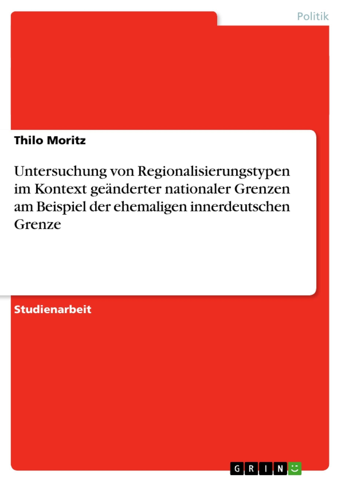 Thumbnail - Untersuchung Von Regionalisierungstypen Kontext Geänderter