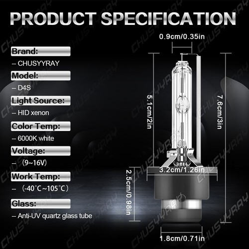 Bombilla delantera de xenón HID para Lexus ES350 2007-2015 haz bajo stock ajuste x2 - Imagen 5 de 12