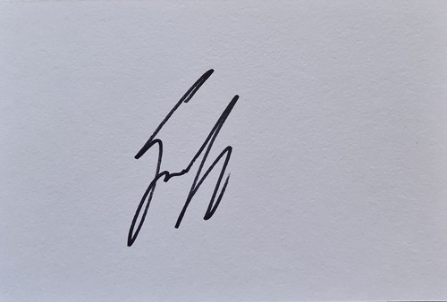 Gennaro Gattuso Hand Signed 6x4 Football White Card. Italy/Rangers/AC Milan.