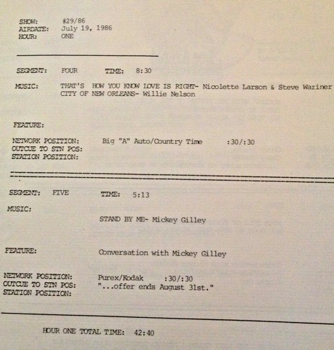 RADIO SHOW: LEE ARNOLD 7/19/86 CONWAY TWITTY,10 MIN MICKEY GILLEY FEATURE, ELVIS - Picture 4 of 8