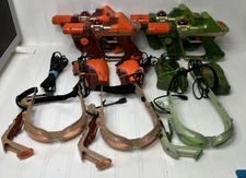 Hasbro Tiger Lazer Tag Team Ops Deluxe 4 Walkie Talkie 4 Guns 3 Headsets TESTED