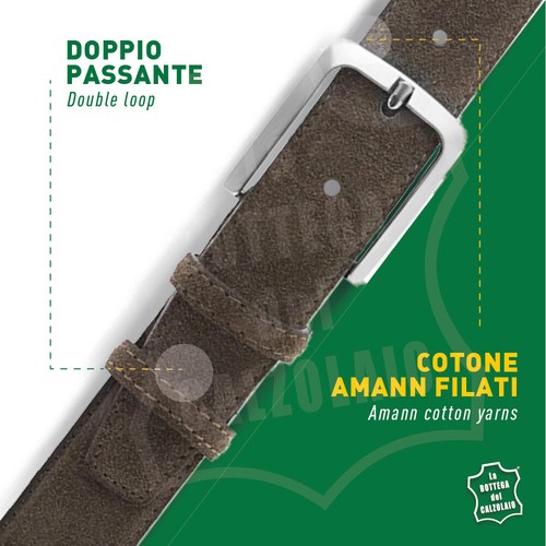 Cinture uomo camoscio artigianale made in Italy - Imagen 37 de 161