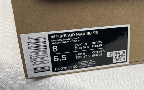 NIKE AIR MAX 90 NATURAL CORK DD0384-100 WOMENS Size 8 NEW!!! - Picture 7 of 7