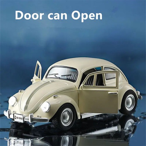 1:18 Beetle Alloy Classic Car Model Toy Car Simulation Hobby Car Sound Light - Picture 6 of 25