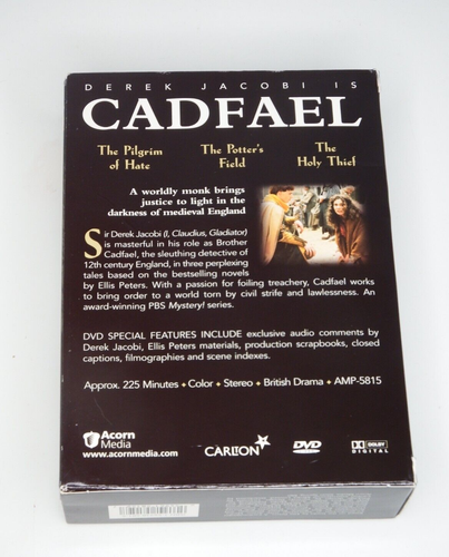 Cadfael - Set 4 (DVD, 3 Discs, Acorn Media) Derek Jacobi, British Drama Series - Foto 3 di 5