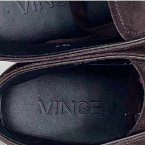 Vince Abe chukka suede Leather sneaker Platform Brown.Round toe. lining Size 7 - Picture 19 of 20