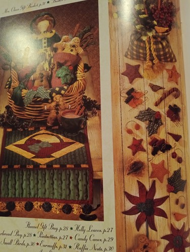 Debbie Mumm Christmas Quilting Patterns Applique Pattern Book Baskets - Picture 2 of 5