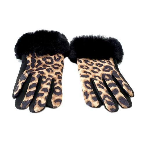 Warme Mikrofaser-Damenhandschuhe, Leoparden - KC2216 Leo - Bild 7 von 8