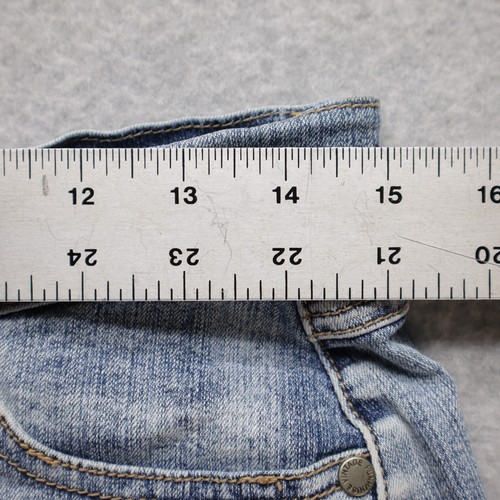Funhouse Vintage Denim Mini Skirt Embellished Sequins Juniors Size 7 Medium Wash - Picture 10 of 14