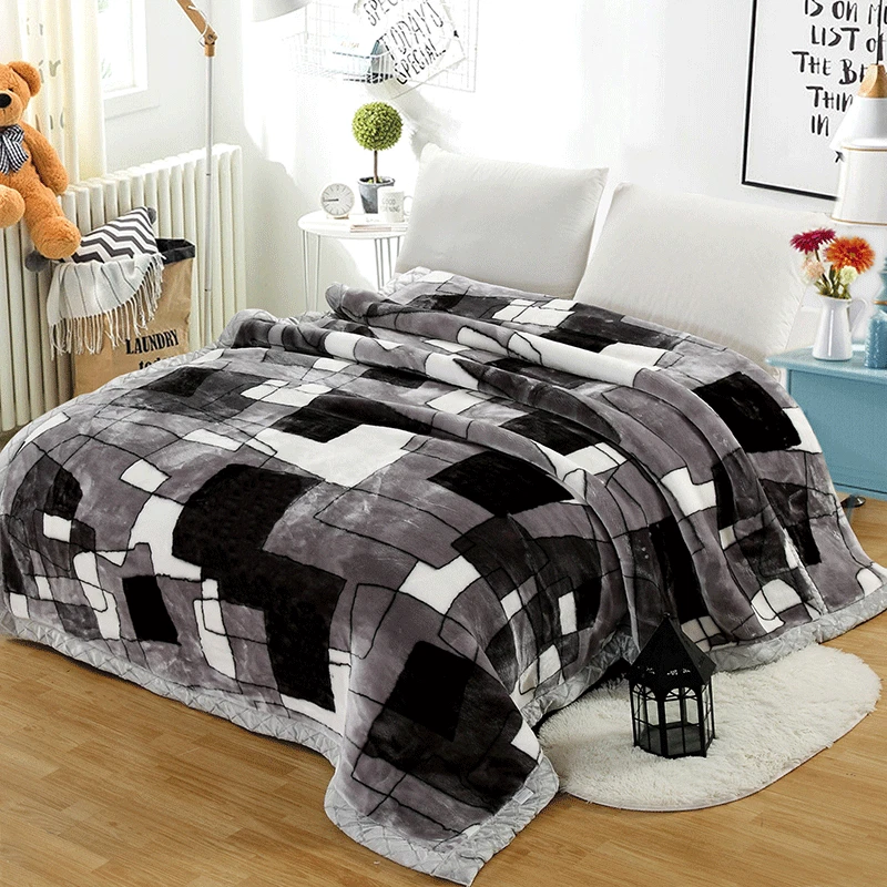 2kg-6kg Velvet Blanket 2 Ply Raschel Blankets Throws Bed Cover Soft Warmful New - Image 2 of 4