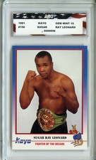 1991 Kayo Boxing #156 Sugar Ray Leonard AGC 10 Gem Mint
