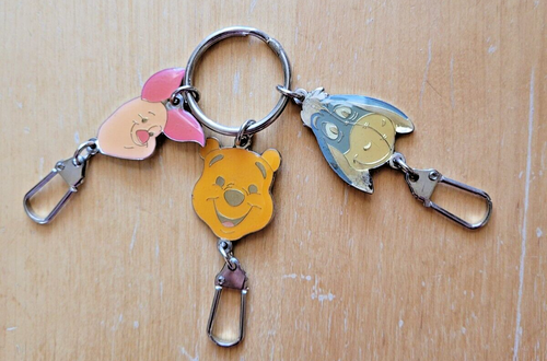 Disney Winnie The Pooh Personaje Esmalte Llavero Pooh Piglet Eeyore - Imagen 2 de 4