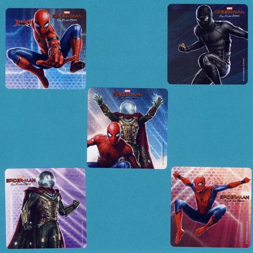 30 adesivi grandi assortiti Spider-Man - bomboniere - supereroe Marvel - Foto 4 di 7