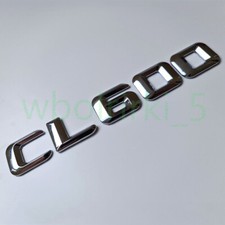 F&uuml;r Mercedes Benz CL Klasse CL600 Silber Schriftzug Abzeichen Chrom 3D Aufkleber