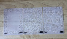 3 Stampin  Up Sizzix Embossing Folders Boughs  Berries Spring Flowers Lace