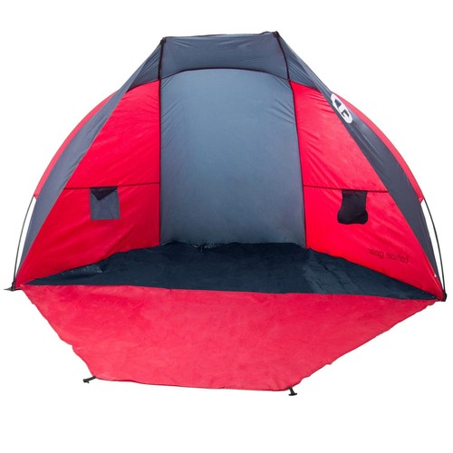 Tahoe Gear Cruz Bay Summer Sun Shelter and Beach Shade Tent Canopy, Coral Red - Picture 1 of 9