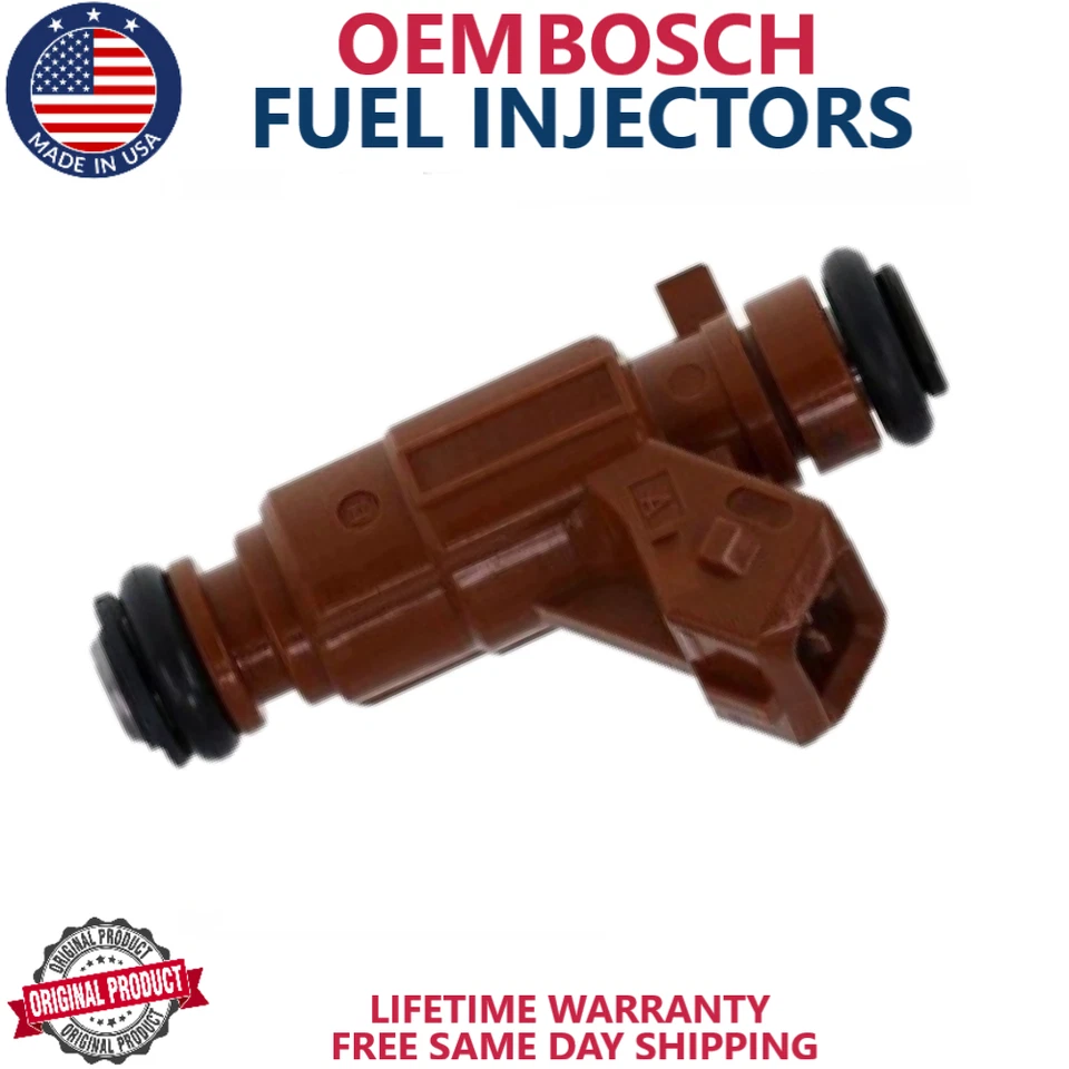 4 piezas NUEVOS OEM BOSCH inyectores de combustible 2000-2009 Saab 9-3 Saab 9-5 2,0 L, 2,3 L I4 turbo Foto 2 de 4