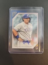 2022 Topps Gallery Yohel Pozo RC Auto #RA-YP  Rangers Rookie -57