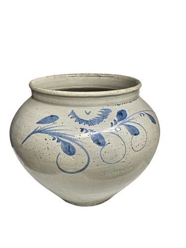 KOREA CHOSON DYNASTY 1840-60 HAND-PAINTED POT / JARDINIERE - 9"