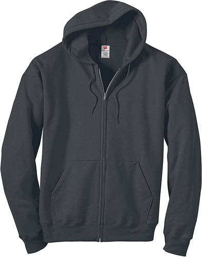 Hanes Mens Full-Zip Eco-Smart Hoodie Large