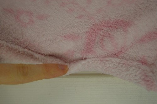 Pink Floral Butterfly Baby Blanket Flower Blue Plush Security Lovey Green Leaf - Picture 3 of 9