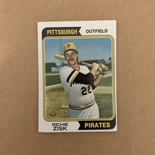 1974 Topps Richie Zisk # 317 Pittsburgh Pirates Baseball Card
