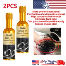 2pcs Boost Up Vehicle Engine Catalytic Converter Cleaner Multipurpose Deep Clean