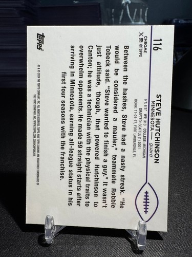 2024 Topps chrome purple Steve Hutchinson /275 Color Match - Picture 2 of 2