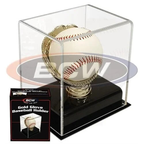 (1) BCW Acryl Gold Handschuh Baseball Vitrine Halter - BRANDNEU IN DER BOX - Bild 1 von 1