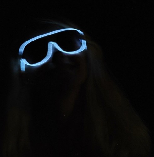 EL Drahtflieger - rosa weiß blau grün - Batterien enthalten! led leuchte - Bild 3 von 28