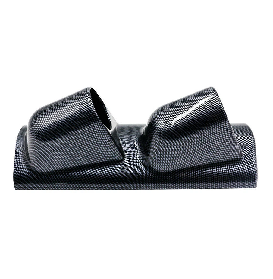 2" 52mm Universal Carbon Fiber A Pillar Pod 2 Holes Gauge Holder Pod Left Driver Foto 4 de 4