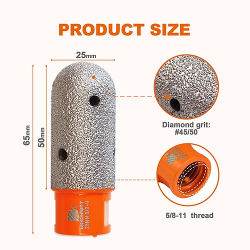 Broca de dedo amoladora de diamante de 10-35 mm para baldosas de cerámica de mármol - Imagen 13 de 15