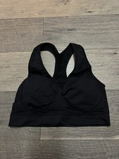 Zone Pro black sports athletic activewear bra size L