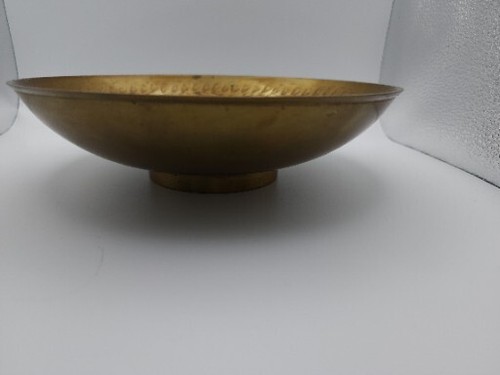Antique Engraved Brass Bowl From India - Picture 3 of 9