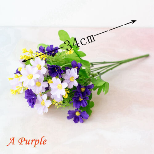 Artificial Flowers Plastic Fake Plants UV Resistant Home Garden Decor Outdoor - Picture 4 of 83
