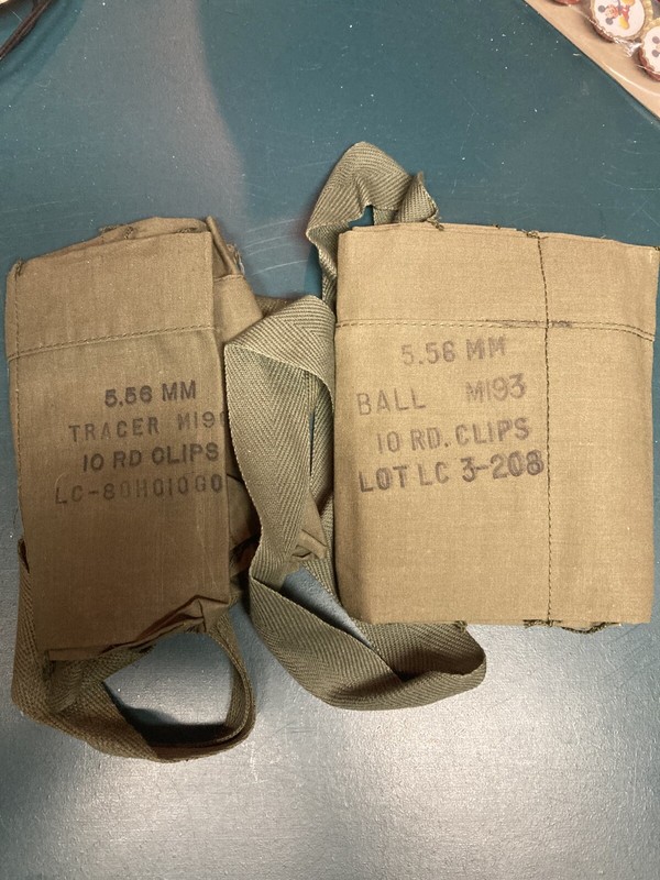 Khaki Ammo Clip Holders From WW2, I Believe