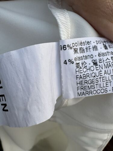 New ZARA Woman White Pareo Flap Bermuda Wrap Shorts High Waist 30" Size L Y778B - Picture 13 of 13