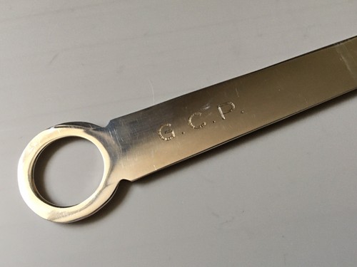 Vintage Solid Sterling Silver Meat Skewer / Letter Opener 32.5g / 20cm long - Picture 5 of 10