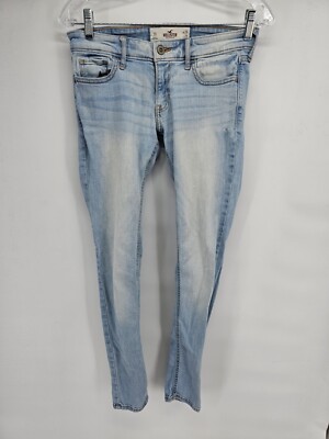 Womens Hollister Skinny Blue Denim Jeans Size 3S